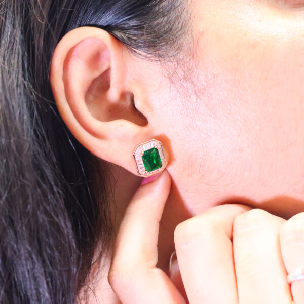 Crown Jewel Rosegold Studs - Image 8