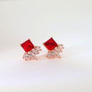 Verdant Luxe Rosegold Studs