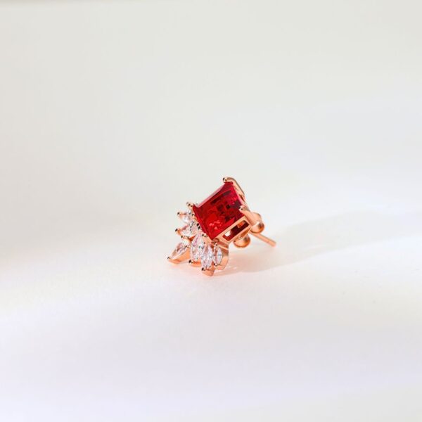 Verdant Luxe Rosegold Studs - Image 4