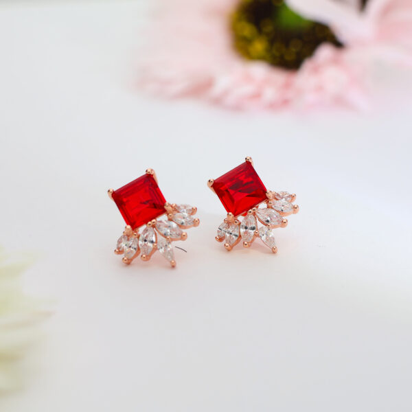 Verdant Luxe Rosegold Studs - Image 6