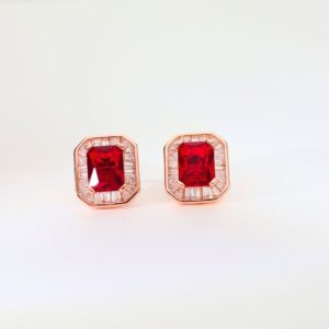 Regal Gleam Rosegold Studs