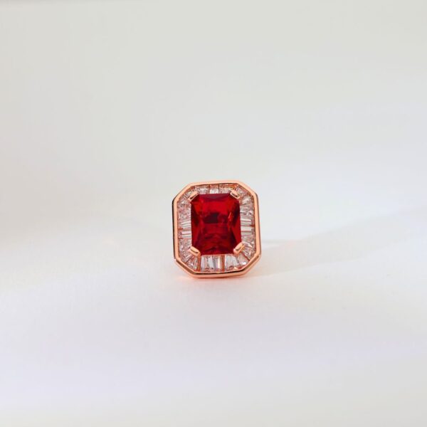 Regal Gleam Rosegold Studs - Image 3