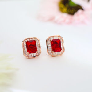Regal Gleam Rosegold Studs