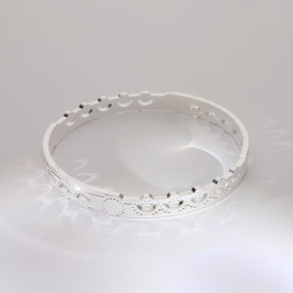 Silver Whirl Bangles - Image 5