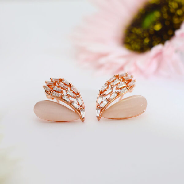 Dream Veil Rosegold Studs - Image 6