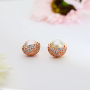 Blush Rise Rosegold Studs