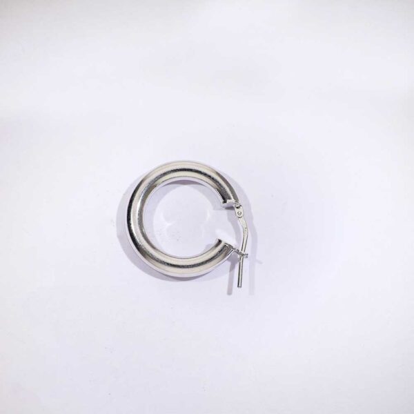 Gleam Hoop Silver Earrings - Image 4