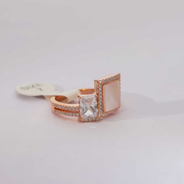 Pearl Glow Rose Gold Ring - Image 3