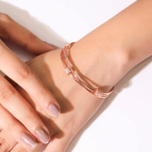 Twirl Spark Rosegold Bracelet