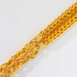 Dimond Cut Gold Plated Chain