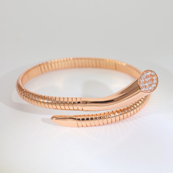 Spiral Grace Rosegold Bracelet - Image 5