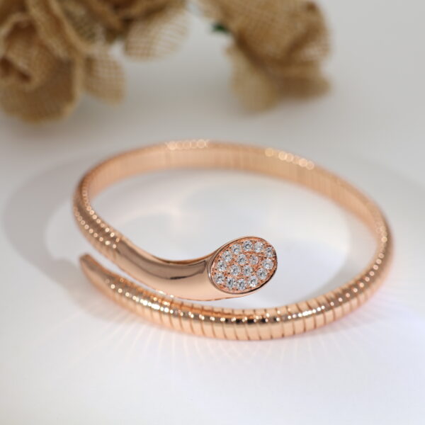 Spiral Grace Rosegold Bracelet - Image 6