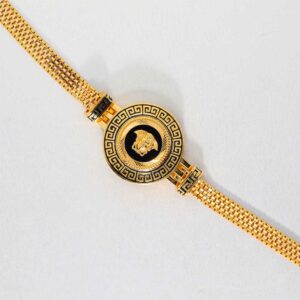 Unique Versace Logo Gents Gold Bracelet