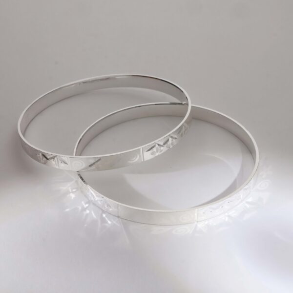 Silver Sync Bangles - Image 5