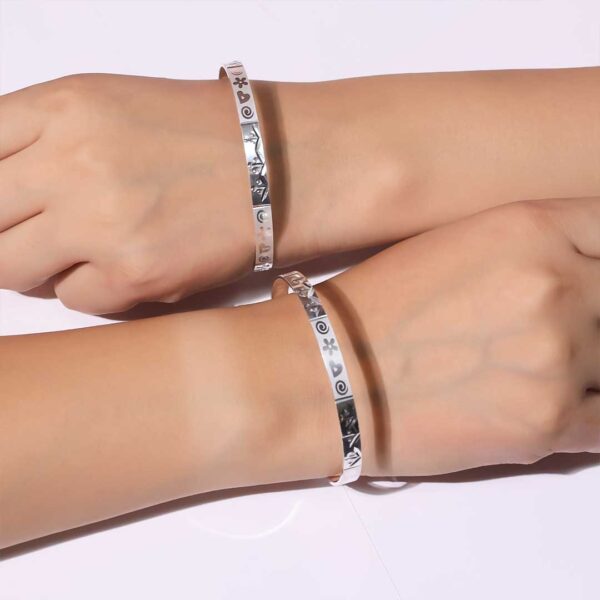 Silver Sync Bangles