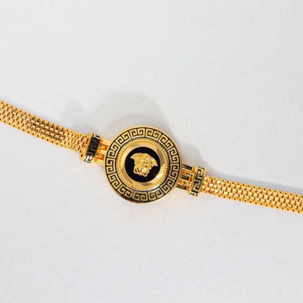Unique Versace Logo Gents Gold Bracelet - Image 2