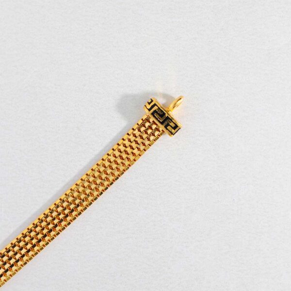 Unique Versace Logo Gents Gold Bracelet - Image 3