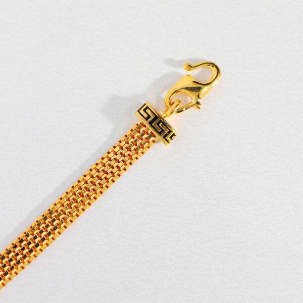 Unique Versace Logo Gents Gold Bracelet - Image 4