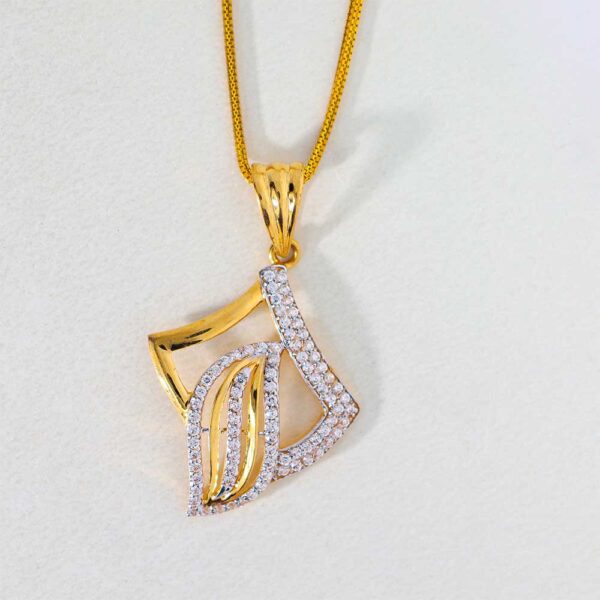 Eclectic Square Design Stone Pendant - Image 3