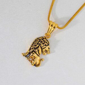 Unique Lion Mens Pendant