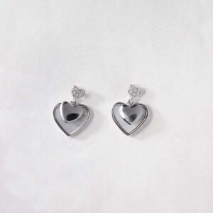 Twin Spark Heart Earrings