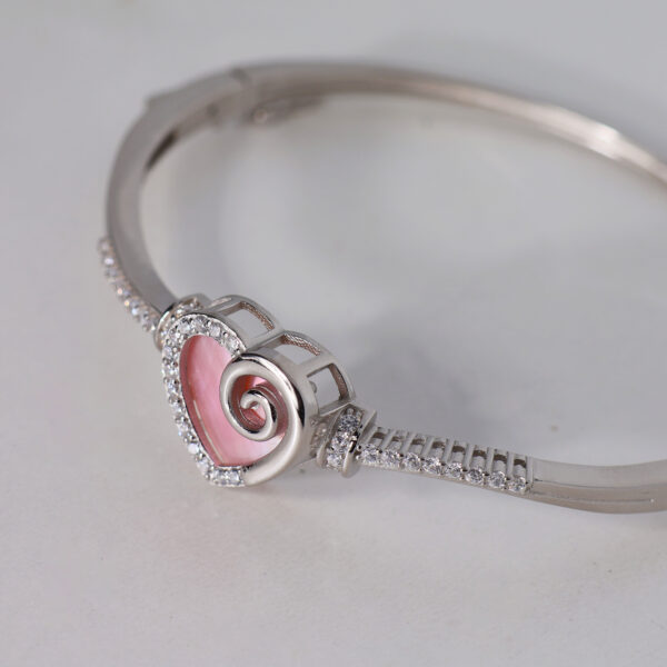 Pink Heart Bangle - Image 4