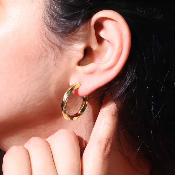 Gold Verve Hoops - Image 7