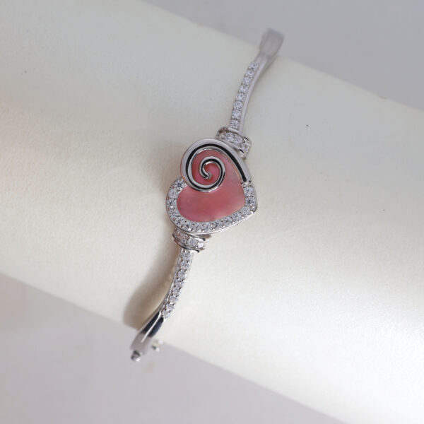 Pink Heart Bangle - Image 2