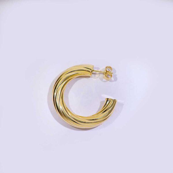 Everyday Gold Hoops - Image 3