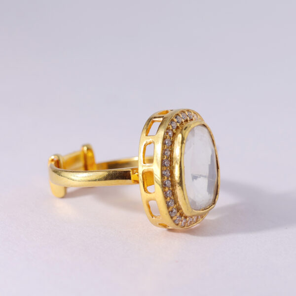 Nayra Mirror Kundan Ring - Image 4
