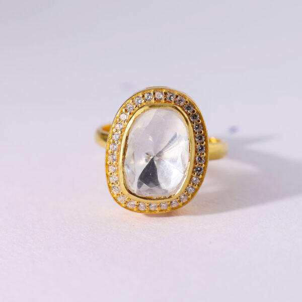 Nayra Mirror Kundan Ring - Image 2
