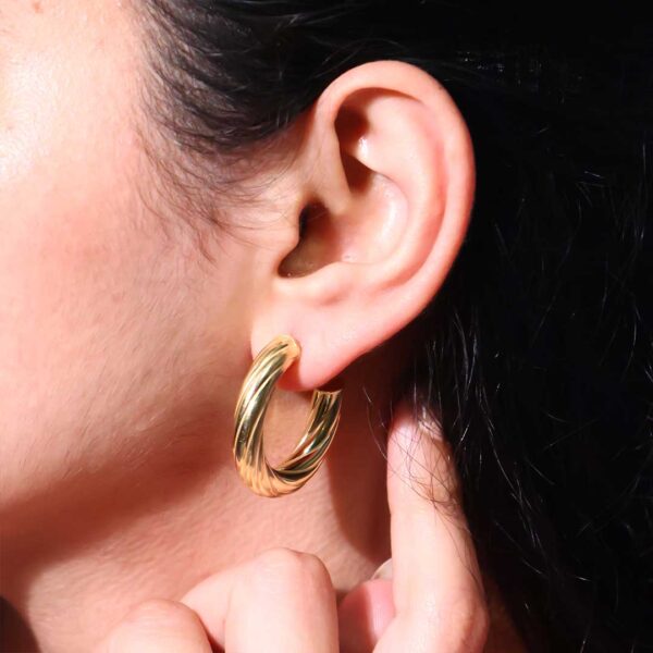 Everyday Gold Hoops - Image 6