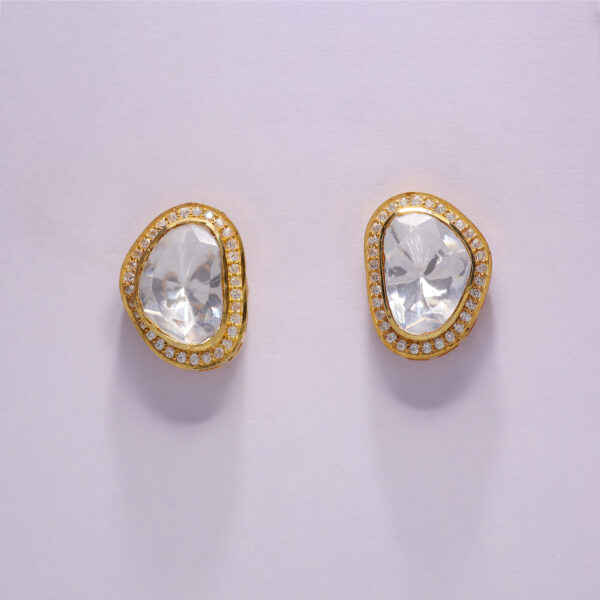 Noor Lite Kundan Studs - Image 2
