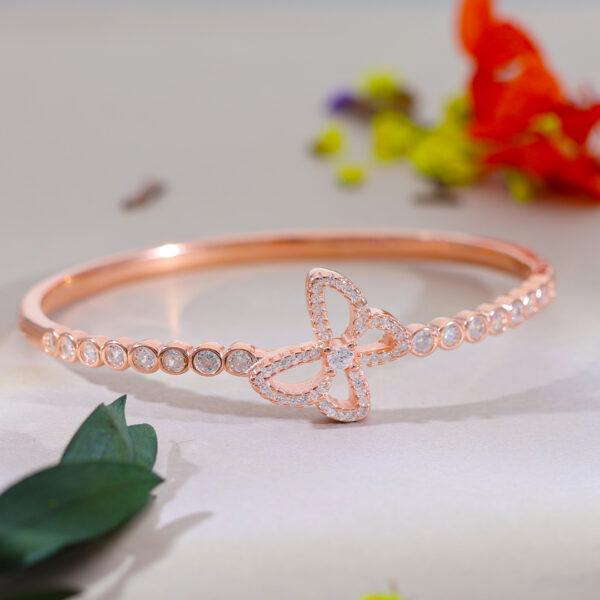 Butterfly Whisper Rosegold Bracelet - Image 4