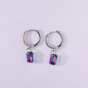 Crystal Drop Hoops