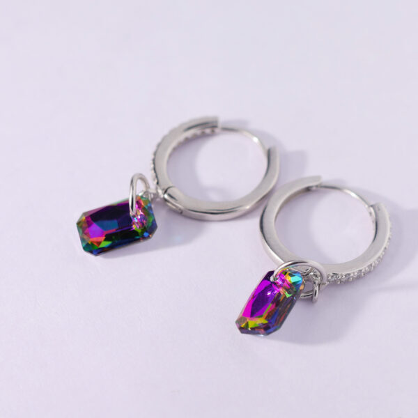 Crystal Drop Hoops - Image 3