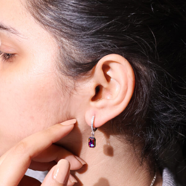 Crystal Drop Hoops - Image 5