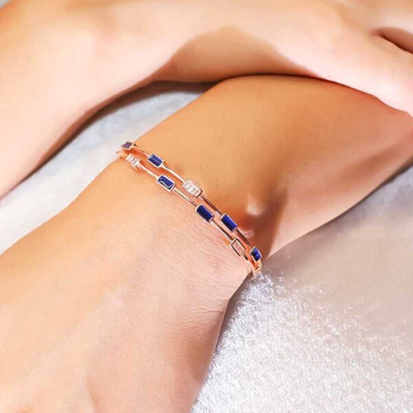 Royal Blue Rosegold Bracelet