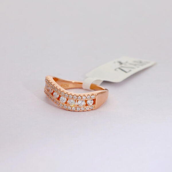 SparkleFlow Rosegold Ring - Image 2