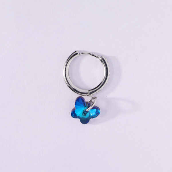 Butterfly Charm Hoops - Image 2