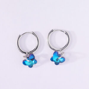 Butterfly Charm Hoops