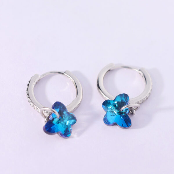 Butterfly Charm Hoops - Image 6