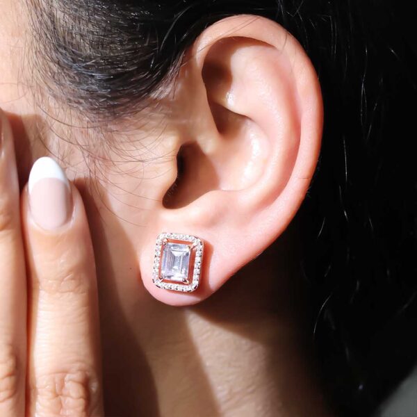 Eternal Glow Rosegold Studs - Image 4
