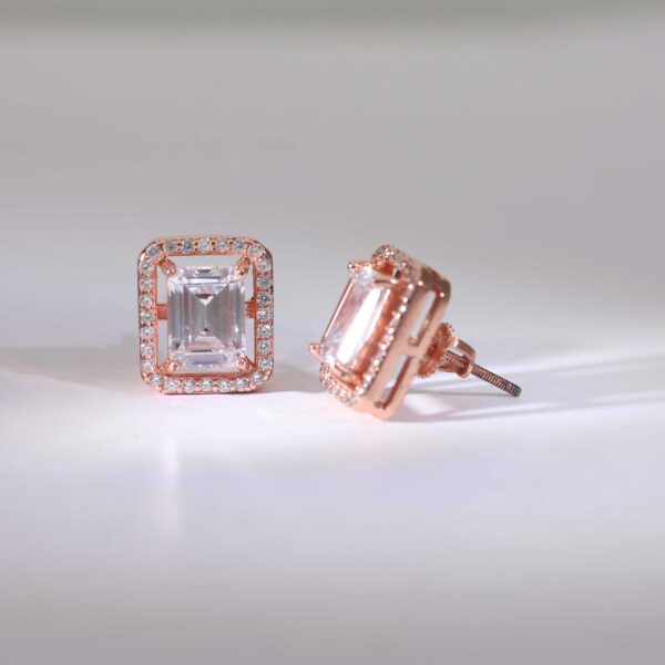 Eternal Glow Rosegold Studs - Image 5