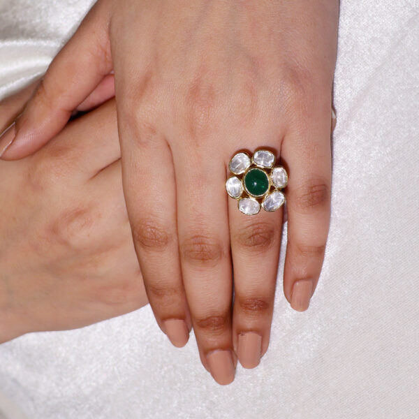 Gulaab Kundan Petal Ring