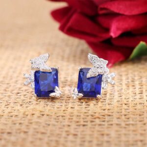 Blue Empress Diamond Earrings