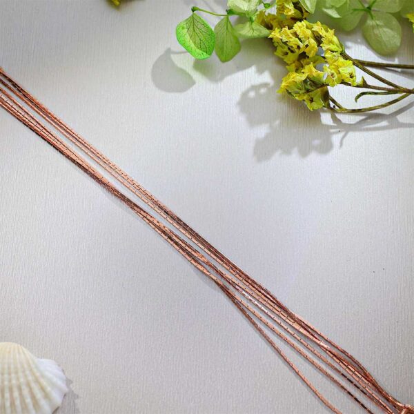 Soft Chains Rosegold Bracelet - Image 5
