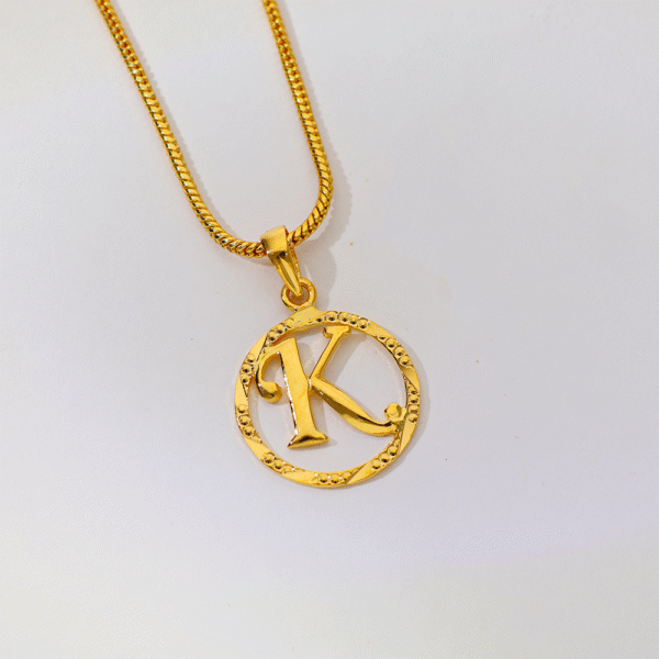 Golden Letter – K Pendant
