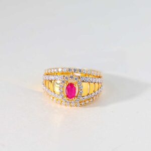 Ruby Shield Ring