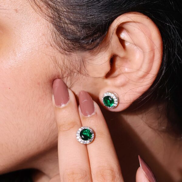 Evergreen Spark Diamond Earrings - Image 6